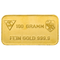 Kaufen Sie einen 100 g Goldbarren bei Goldwechselhaus