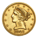 Kaufen Sie die 5 US Dollar Liberty Head Goldmünze bei Goldwechselhaus