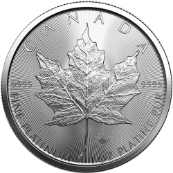 Kaufen Sie die Maple Leaf 1 oz Platinmünze 2023 bei Goldwechselhaus