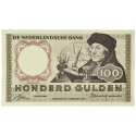 100 gulden Erasmus Nederland 1953