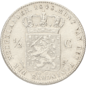 ½ gulden Willem II Nederland 1848