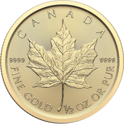 Gold 1/2 OZ Maple Leaf 2024 kaufen bei Goldwechselhaus