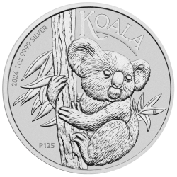 Kaufen Sie den Koala Silber 1 oz 2024 online bei Goldwechselhaus