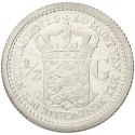 ½ gulden Wilhelmina Hermelijnen Mantel