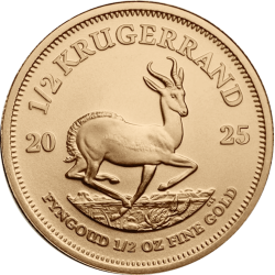 Koop de ½ OZ Gouden Krugerrand 2025 bij Goudwisselkantoor